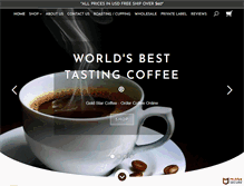 Tablet Screenshot of goldstarcoffee.com